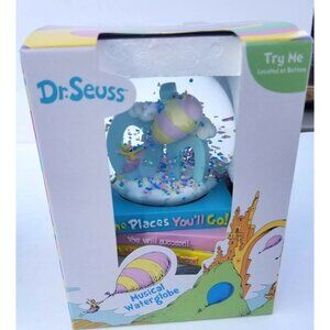 Dr. Seuss Oh The Places You'll Go Musical Water Snow Globe 2018 NEW IN BOX